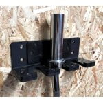 RJR Standur á vegg fyrir 3 stangir