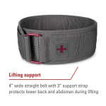Harbinger 4" Nylon Belt Merlot - Image 6