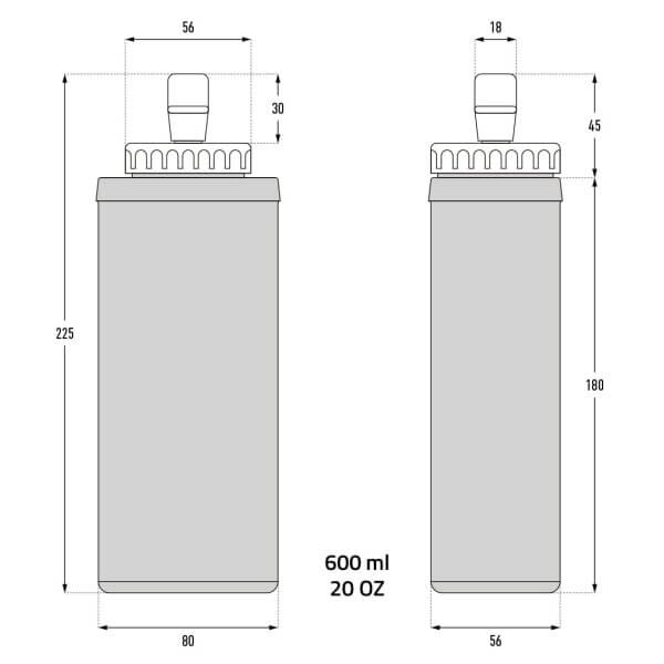 soft-flask-600ml-2021-dimensions Instinct Hydra Cell 600ml (Soft Flask) - Image 4