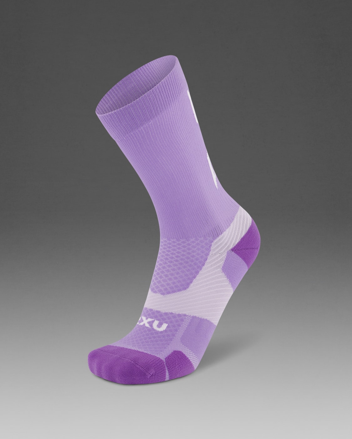 UA7005e_GFZ-WHT-1 2XU OL Vectr Light Cush Crew sokkar - Image 1