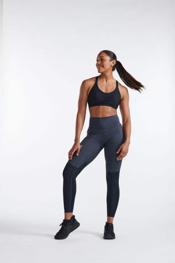 WA7101b_BLK-WRF_02 2XU LightSpeed React Hi-Rise Compression Tights, Kvenna - Image 6