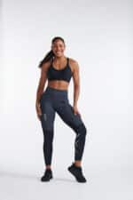 2XU LightSpeed React Hi-Rise Compression Tights, Kvenna - Image 5