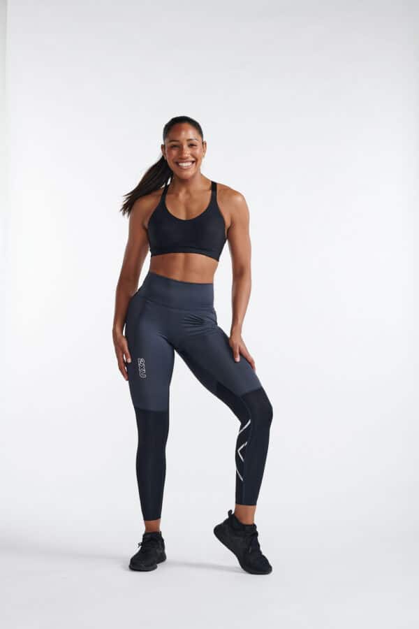 WA7101b_BLK-WRF_03 2XU LightSpeed React Hi-Rise Compression Tights, Kvenna - Image 5