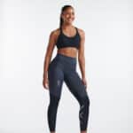 2XU LightSpeed React Hi-Rise Compression Tights, með hliðarvösum, kvenna