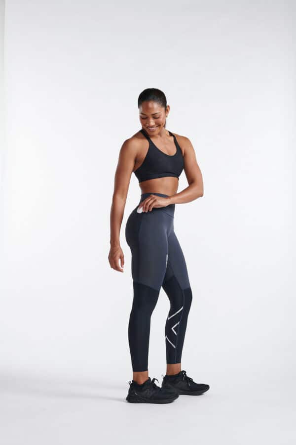 WA7101b_BLK-WRF_10 2XU LightSpeed React Hi-Rise Compression Tights, Kvenna - Image 9
