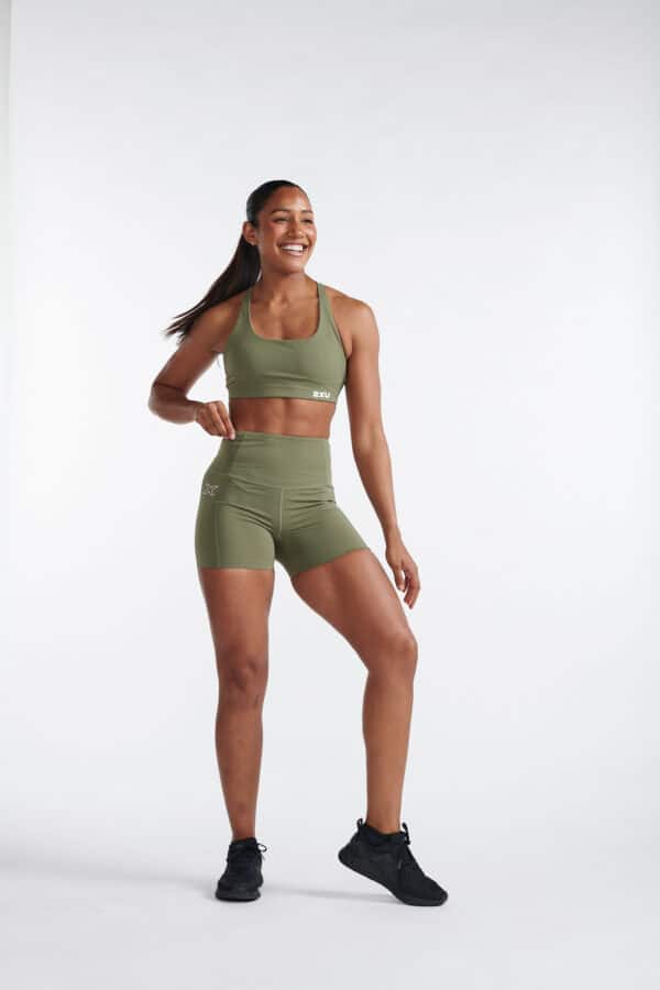 2XU OL FormSoft Touch Hi-Rise Comp stuttbuxur, kvenna - Image 5