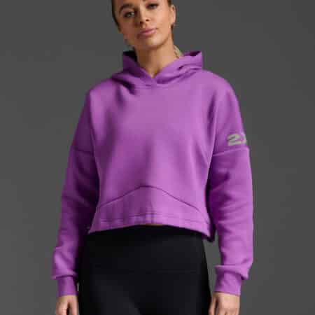 2XU Form Spliced Crop Hoodie, kvenna
