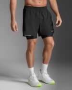 2XU Aero Mesh 2-in-1 5 inch Stuttbuxur, Karla