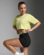 2XU Form Soft Jersey Crop Tee, Kvenna - Image 2