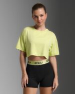2XU Form Soft Jersey Crop Tee, Kvenna