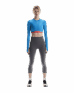 On LS Train Long Sleeve Crop, kvenna - Image 5