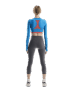 On LS Train Long Sleeve Crop, kvenna - Image 4