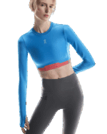 On LS Train Long Sleeve Crop, kvenna - Image 7