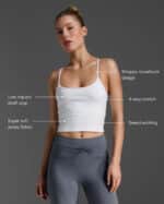 2XU Flex Strappy Crop Tank, kvenna - Image 7