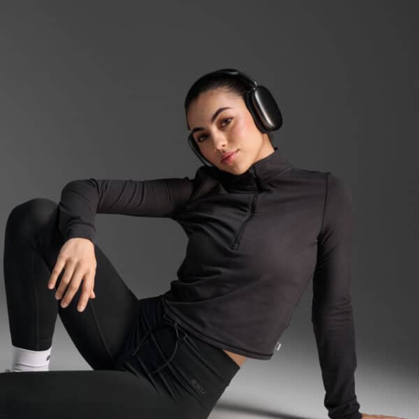 2XU OL Flex Crop 1/2 Zip langerma, kvenna - Image 4