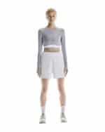 On Train Long Sleeve Crop, kvenna - Image 8