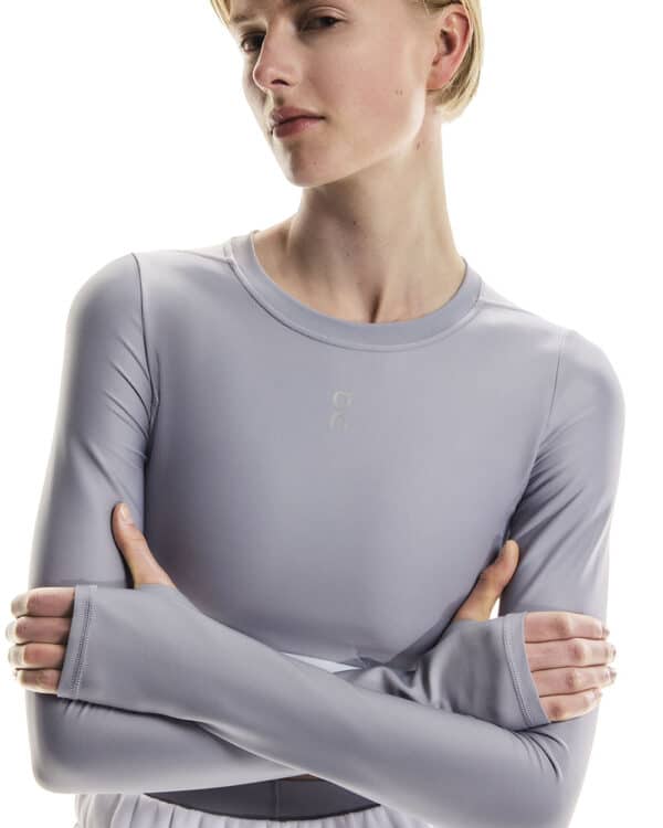 On Train Long Sleeve Crop, kvenna - Image 5