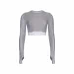 On Train Long Sleeve Crop, kvenna - Image 2