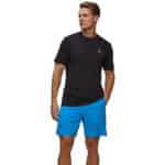 On LS Performance Hybrid Shorts, karla