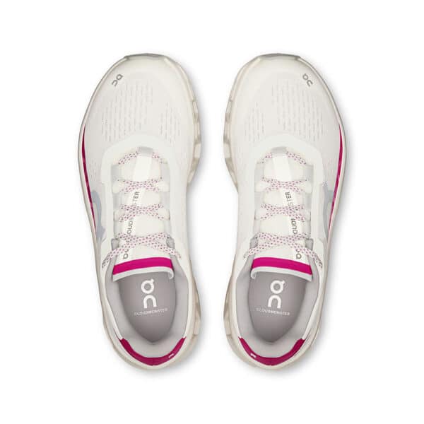 3WD10104038-cloudmonster-fw25-ivory_grenadine-w-1x1-g2 ON Cloudmonster hlaupaskór, kvenna - Image 5