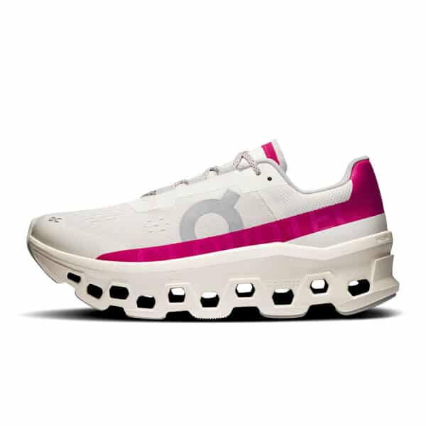 3WD10104038-cloudmonster-fw25-ivory_grenadine-w-1x1-l-g1 ON Cloudmonster hlaupaskór, kvenna - Image 3
