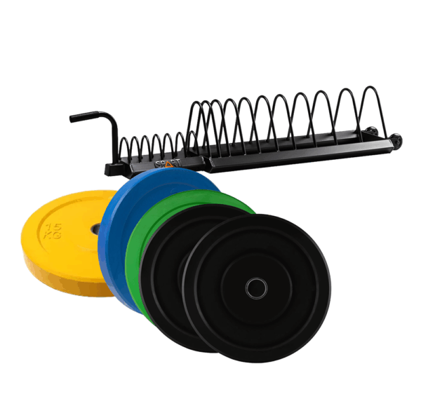 Lodapakki langur rekki Pakkatilboð – Spart rekki langur með lóðaplötum (alls 105kg) - Image 1