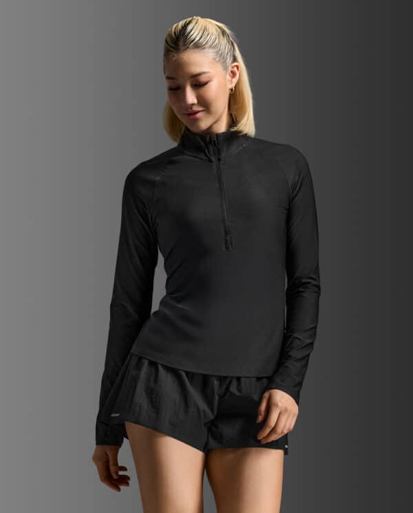 WR7245a_BLK-SRF_2-1 2XU Aero 1/2 Zip, hálfrennd peysa kvenna - Image 13