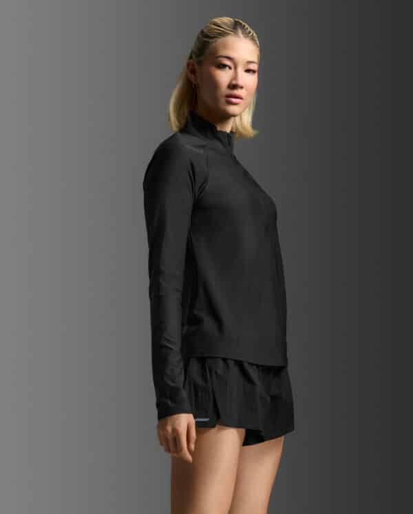 WR7245a_BLK-SRF_5 2XU Aero 1/2 Zip, hálfrennd peysa kvenna - Image 9