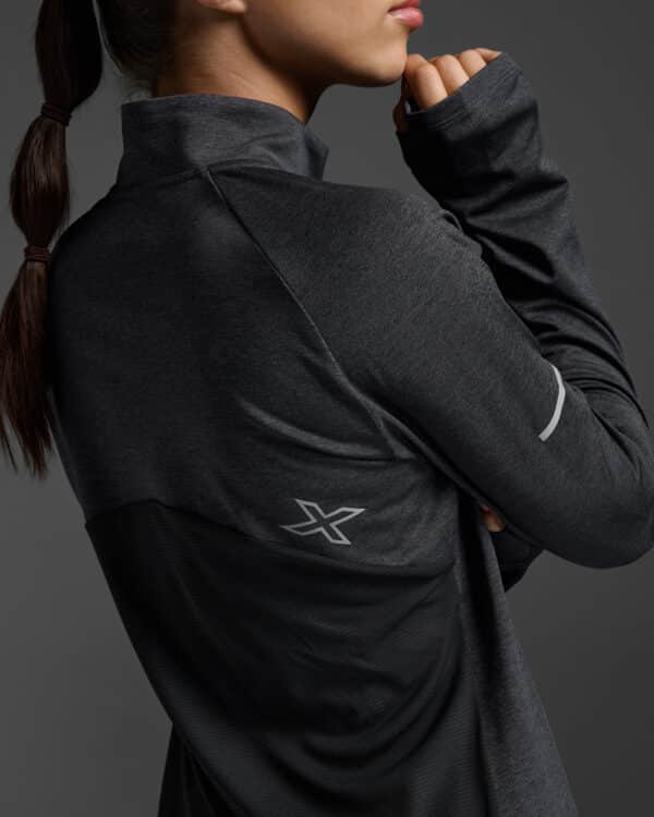 WR7245a_BLK-SRF_8-1 2XU Aero 1/2 Zip, hálfrennd peysa kvenna - Image 4