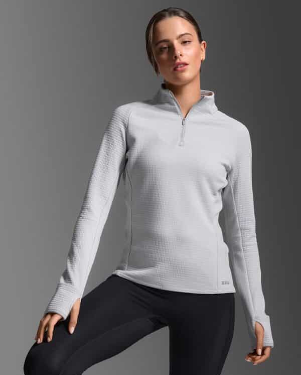 2XU Ignition Haptic 1/4 Zip, hlý peysa kvenna - Image 2