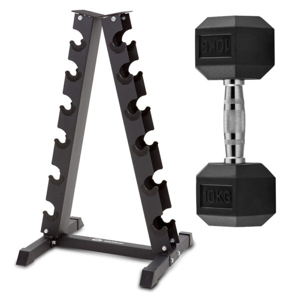 Pakkatilboð – Dumbell rack og handlóð - Image 1