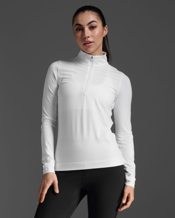 2XU Flex 1/2 Zip Long Sleeve, hálfrennd peysa kvenna - Image 2