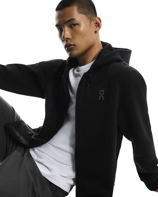 On Focus Tech Zip Hoodie1, hettupeysa karla - Image 4
